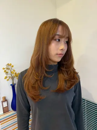 ミディアム カラー カラー特化/ブリーチ 梅田中崎町/あかりのヘアスタイル