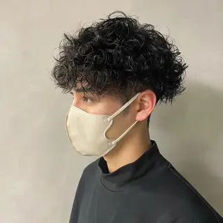 ショート パーマ メンズ 艶髪/髪質改善/ 縮毛矯正⭐️熊野未来のヘアスタイル