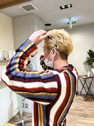 ショート カラー メンズ CANAAN hair salon 表参道店所属・🌿‬ナチュラルヘア /パーマ/蒼真🍃のヘアスタイル