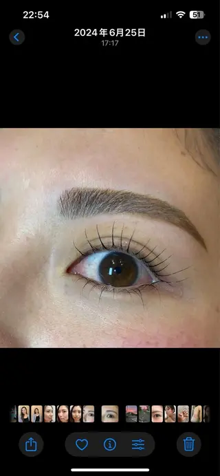 マツエク・マツパ Le'a first【レアファースト】 京都店所属・Le'a first ユイの眉毛・アイブロウイメージ