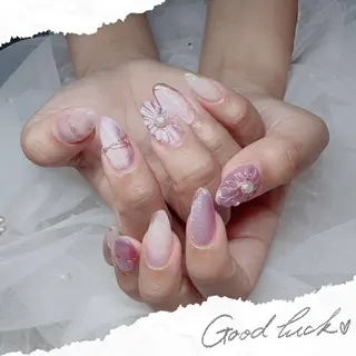 ネイル ラベンダー💖日暮里 ルル💖ネイルのネイルデザイン