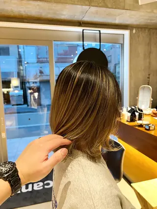 ミディアム ✨上品可愛い 垢抜けカラー/後藤✨のヘアスタイル