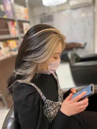 セミロング カラー KEN 🌟のヘアスタイル