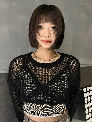ショート カラー 田中 里奈のヘアスタイル