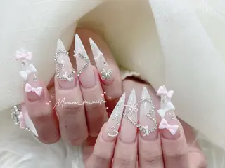 ネイル MoMoA Nail ネイル長さ出し専門店のネイルデザイン