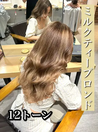 ロング カラー 艶髪カラー 渡辺岳也のヘアスタイル