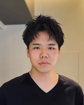 ショート パーマ メンズ スパイキーショート 大人パーマ 丸山のヘアスタイル