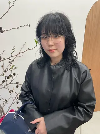 ミディアム カラー パーマ ヘアアレンジ メンズ tatsumi/ボブ ウルフ/レイヤーのヘアスタイル