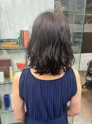 ミディアム パーマ ROBBY所属・松井美樹/似合わせ ガーリー・韓国のヘアスタイル