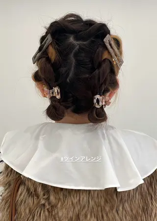 ヘアアレンジ 盛れる顔周り/髪質 改善/ふみか🩰🤍のヘアスタイル