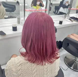 セミロング カラー 💗爆美女製造機💗 ハイトーン-髪質改善のヘアスタイル