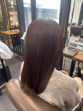 セミロング カラー MINX似合わせボブ 髪質改善/岩城槙乃介のヘアスタイル