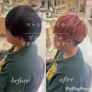 カラー メンズ 大人女性ぼかし メンズ強化🦙平作のヘアスタイル