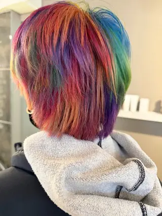 ショート カラー daiki 原宿のヘアスタイル