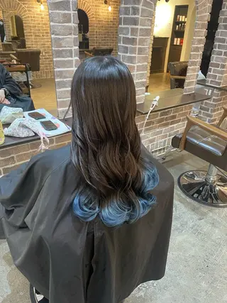 ロング カラー ACROあべの店所属・艶カラー/インナー /グラデ/大西小百合のヘアスタイル