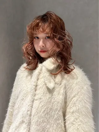 セミロング カラー トレンド×デザイン DEAN岡崎店のヘアスタイル