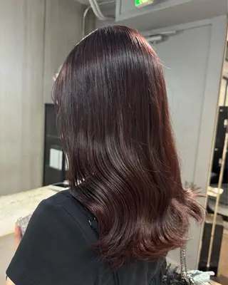 ミディアム カラー 原野 葵のヘアスタイル
