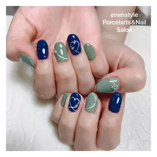 ミディアム ネイル 👑enen style👑のネイルデザイン