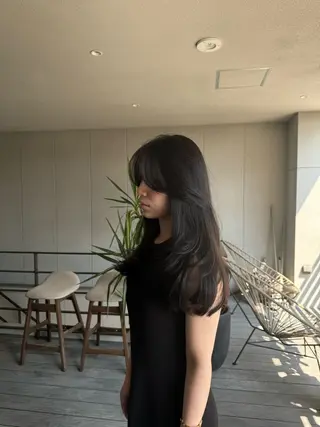 ロング 海外レイヤー鯉渕 【海外風メンズも◎】のヘアスタイル