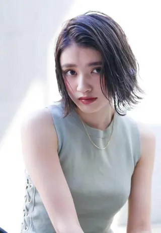 ミディアム パーマ 山崎 澪 レイヤーカット/大宮のヘアスタイル