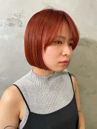 ミディアム カラー 増井 歩夢のヘアスタイル