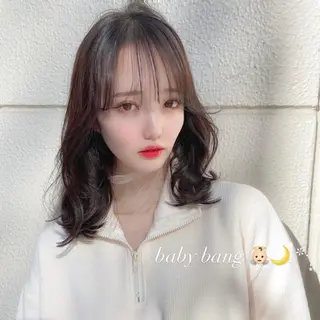 ミディアム カラー ヘアアレンジ GAME 天神所属・レイヤーカット指名 No.1💖マユカのヘアスタイル