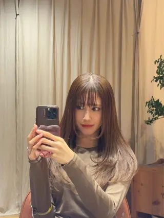 ロング hair salon komorebi所属・韓国風/レイヤーカッ トmanamiのヘアスタイル