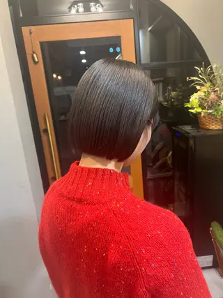 ショート カラー 神戸ボブ✂️ ioe三宮/田 伸佳のヘアスタイル