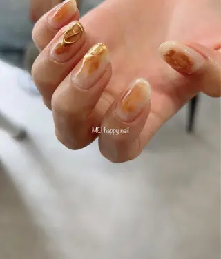 ネイル 北浦和 自爪育成ケアのネイルデザイン