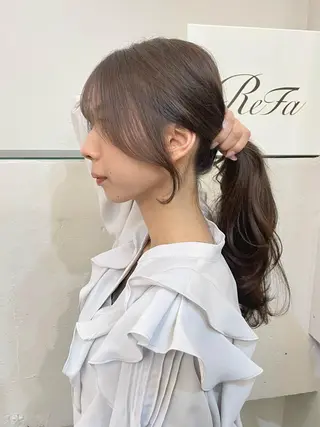 ロング カラー 横浜/レイヤーカット /韓国ヘア/佐藤記正のヘアスタイル