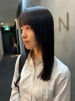 ミディアム A.Ｍ.hair所属・レイヤーカット/ 髪質改善/福本凌のヘアスタイル