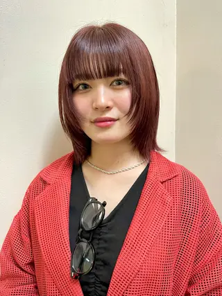 セミロング カラー メンズ 安部佑哉/ハイトーン /レイヤー/グランジのヘアスタイル