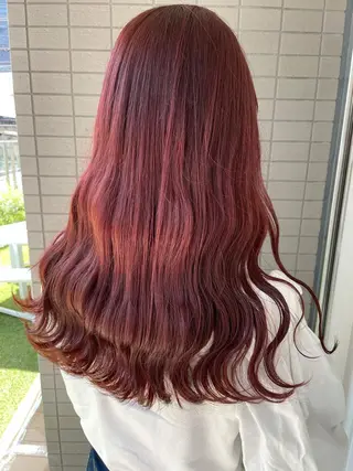 ロング カラー 酸性縮毛矯正 梅田茶屋町 Juriのヘアスタイル