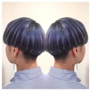 ショート カラー メンズ 髪質改善/痛ませ ないカラー/西村航大のヘアスタイル