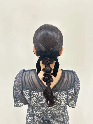 ロング ヘアアレンジ Excel美容室所属・柴崎 りるのヘアスタイル