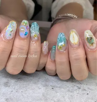 ネイル ﾈｲﾙﾙｰﾑﾘｯｶ 𝐦𝐚𝐲𝐮のネイルデザイン