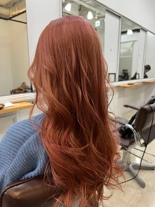 ロング カラー リルウヘアー 天王寺のヘアスタイル