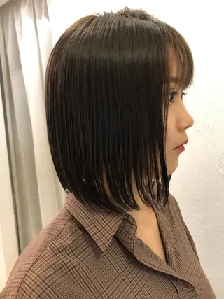 ミディアム カラー IVORY.所属・🟩白髪ぼかし/ボブ /ショートヘア/大司のヘアスタイル