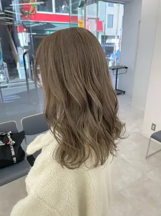 セミロング カラー ヘアアレンジ 【Sweep】おじま のぞみのヘアスタイル