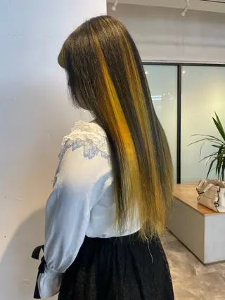 ロング ブリーチカラー特化 ✨️永井諒のヘアスタイル