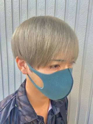 ショート カラー メンズ SALOWIN 新宿三丁目East所属・縮毛矯正/艶カラー /美髪/ﾒｸﾞﾐのヘアスタイル