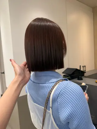 セミロング 早田 華のヘアスタイル