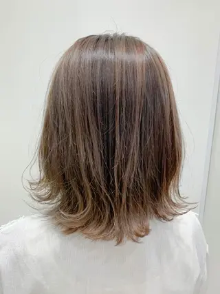ミディアム 縮毛矯正/髪質改善 /韓国風　山川春輝のヘアスタイル