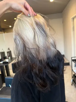 セミロング カラー 透明カラー/レイヤー misaki °＊のヘアスタイル