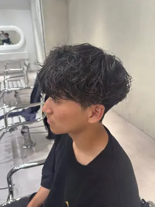 パーマ メンズ ブリーチ/パーマ特化 片平和寿のヘアスタイル