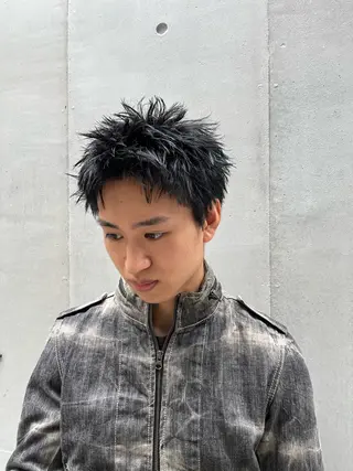 ショート メンズ シャドウパーマ/メン ズカット/だいじゅのヘアスタイル