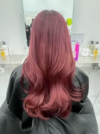 ロング 艶髪ハイトーンカラー 渋谷🎀ririkaのヘアスタイル