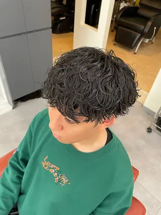 メンズ パーマ／京都駅 ／メンズ/藤井　翔のヘアスタイル