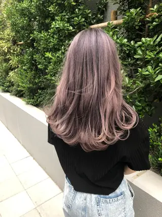 ロング カラー 矢島颯哉/ハイトーン ブリーチカラー💎のヘアスタイル