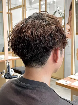 ショート パーマ メンズ FERIA fam 北千里のヘアスタイル